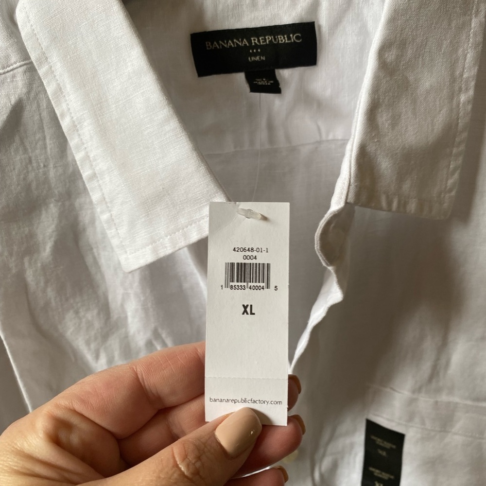 NWT banana republic linen shirt